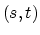 $(s,t)$