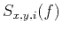 $ {{S}_{x,y,i}}(f)$