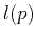 $\displaystyle l(p)$