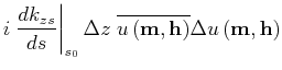 $\displaystyle i \left. \frac{d {{k_z}}_s}{d s} \right\vert _{s_0} \Delta z\; \o...
...ine{{u}\left ({\bf m},{\bf h}\right)} {\Delta {u}}\left ({\bf m},{\bf h}\right)$