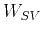 $\displaystyle W_{SV}$