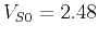$ V_{S0}=2.48$