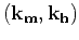 $({ \bf k}_{ \bf m},{ \bf k}_{ \bf h})$