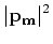 $\displaystyle \vert{ \bf p}_{ \bf m}\vert^2$
