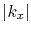 $ \vert k_x\vert$
