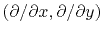 $ (\partial / \partial x, \partial / \partial y)$