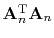 $ \bold A\T_n \bold A_n$