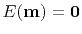 $ E(\bold m)=\bold 0$