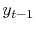 $ y_{t-1}$