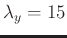 $ \lambda_{y}=15$