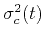 $ \sigma_c^2(t)$