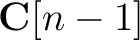 $\mathbf{C}[n-1]$