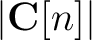 $\vert\mathbf{C}[n]\vert$