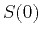 $\displaystyle S(0)$