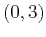$(0,3)$