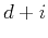 $d+i$
