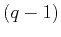 $ (q-1)$