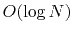 $O(\log N)$