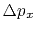 $\Delta p_x$