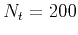 $N_t = 200$