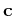 $ {\bf {c}}$