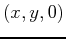 $ (x,y,0)$