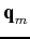 $ {\textbf{q}}_m$