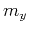 $ m_y$