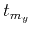 $\displaystyle t_{m_y}$