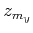 $ z_{m_y}$