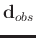 $\mathbf{d}_{obs}$