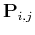 $\mathbf{P}_{i,j}$