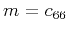 $ m=c_{66}$