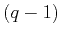 $ (q-1)$