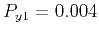 $ P_{y1}=0.004$