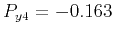 $ P_{y4}=-0.163$