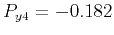 $ P_{y4}=-0.182$