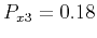 $ P_{x3}=0.18$