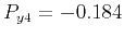 $ P_{y4}=-0.184$