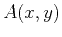 $\displaystyle A(x,y)$