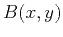 $\displaystyle B(x,y)$