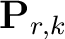 $\mathbf{P}_{r,k}$