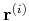 $\mathbf{r}^{(i)}$