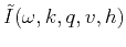 $\tilde{I}(\omega,k,q,v,h)$
