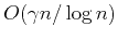 $ O(\gamma n/\log n)$