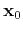 $ \mathbf{x}_0$