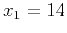 $ x_1=14$