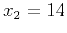 $ x_2=14$