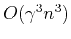 $ O(\gamma^3 n^3)$