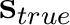 $\mathbf{s}_{true}$